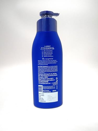 NIVEA Nourishing Body Milk 400ml Body Lotion | 48 H Moisturization | With 2X Almond Oil | Smooth and Healthy Looking Skin |For Very Dry Skin (Pack of 2)